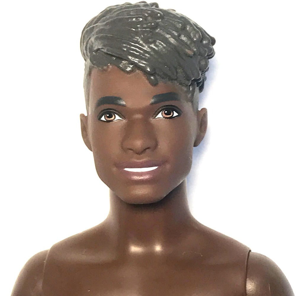 Nude Barbie 2017 Beach Water Play Ken African American Male HBV03 Doll